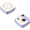 XO PR223 mini camera digital display fast charging power bank 10000mAh (Purple & White)
