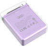 XO PR226 Mini Transparent Light Display Magnetic Absorption Fast Charging 10000mAh (Purple)