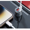 XO CC58 intelligent transparent metal car charging A+C=95W