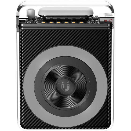 XO PR226 Mini Transparent Light Display Magnetic Absorption Fast Charging 10000mAh (Black)
