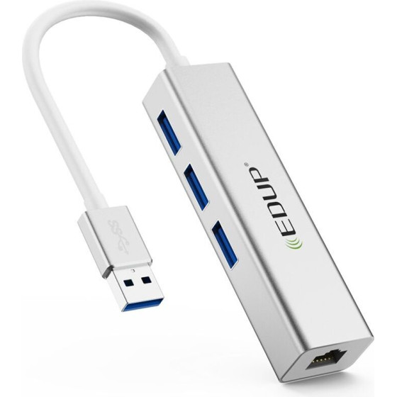 EDUP EP-9606 10/100/1000Mbps USB3.0 LANAdapter + USB 3.0 Port