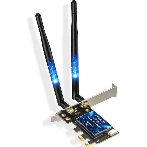 EDUP EP-9651GS WIFI 6EAX5400 + Bluetooth 5.3 PCI-E Network Adapter