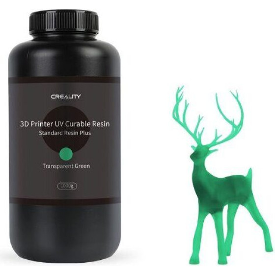Creality Resin Plus Transparent Green, 1kg Standard Rigid Resin Plus For 3D Printers - (3302020086)