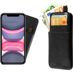 Idol 1991 ���� Iphone 11 6.1'' ANTI-Rfid Leather Smart Wallet BLACK