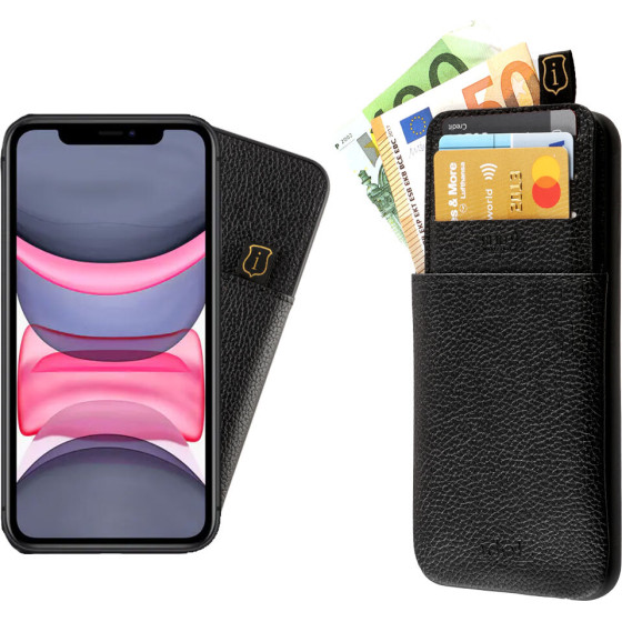 Idol 1991 ���� Iphone 11 Pro 6.1'' ANTI-Rfid Leather Smart Wallet BLACK