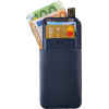Idol 1991 ���� Iphone 14 6.1'' ANTI-Rfid Leather Smart Wallet BLUE