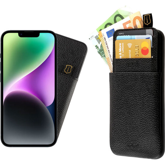 Idol 1991 ���� Iphone 14 Pro 6.1'' ANTI-Rfid Leather Smart Wallet BLACK