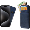 Idol 1991 ���� Iphone 15 Pro Max 6.7'' ANTI-Rfid Leather Smart Wallet BLUE