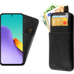 Idol 1991 ���� Xiaomi Redmi 12 4G/5G 6.79'' ANTI-Rfid Leather Smart Wallet BLACK