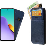 Idol 1991 ���� Xiaomi Redmi 12 4G/5G 6.79'' ANTI-Rfid Leather Smart Wallet BLUE