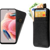 Idol 1991 ���� Xiaomi Redmi Note 12 5G 6.67'' ANTI-Rfid Leather Smart Wallet BLACK