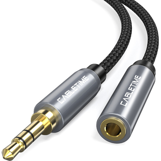 Cabletime ������� Aux Stereo 3.5mm AV311, M-F, 1.8m, �����