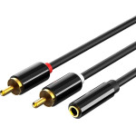 Cabletime ������� Stereo 3.5mm �� 2x Rca AV310, 0.2m, �����