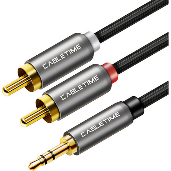 Cabletime ������� Stereo 3.5mm �� 2x Rca AV314, 3m, �����