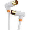Cabletime ������� Tv M �� Tv F 90 Degree AV101, 75OHM, 3m, �����