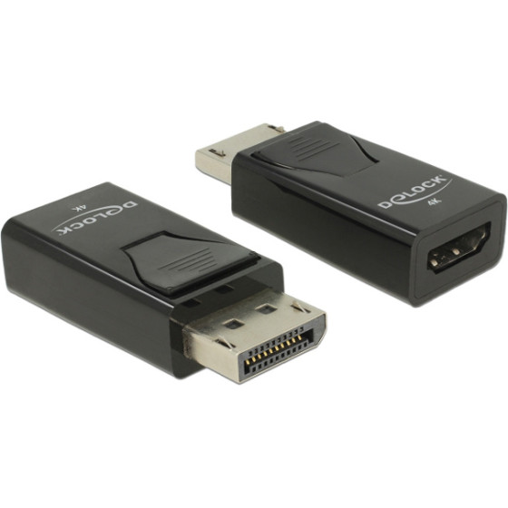 DeLock ���������� Displayport 1.2 �� Hdmi 4K, Passive, ������ - (66234)