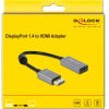 DeLock ���������� Displayport 1.4 �� Hdmi 4K HDR, active, ���� - (66436)