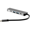 NSP N16 5 In 1 USB-C Hub Type C To Hdmi 4K 30HZ/Usb 3.0 5Gbps/2 Usb 2.0/Pd 3.0 100W/ Type C 3 5GBps Alu GREY