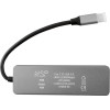 NSP N18 5 In 1 USB-C Hub Type C To Usb 3.0/RJ45 1000Mbps/Pd 60W/Usb 3.0 X2/ Hdmi 4K Alu GREY