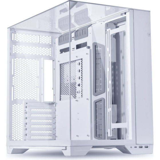 Lian Li O11 Vision White - White EATX(Under 280mm)/Atx Columnless Tower Pc Case - (G99.O11VW.00)