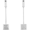 NSP Adaptor Cable 2 In 1 CHARGING-Audio Adapter Lightning To 3.5MM JACK+Lightning 2.4A WHITE