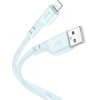 Hoco Crystal Color Silicone Charging ������� ��������, LIGHTNING, ���� - (X97)