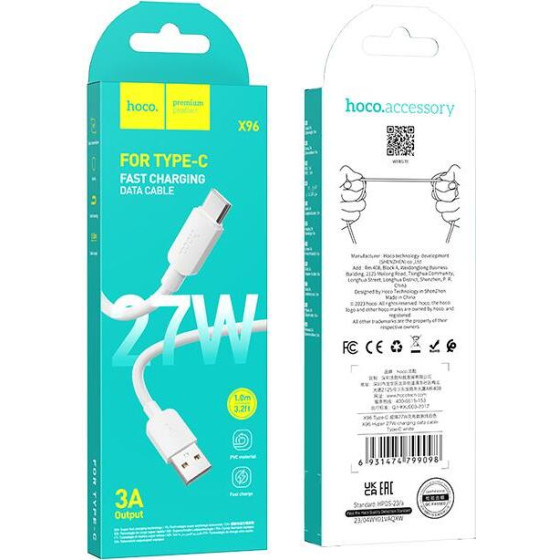 Hoco ������� �������� Hyper TYPE-C, 27W, ����� - (X96)