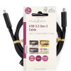 Nedis ������� USB 3.2 Gen 2x1 Type-C ���. - USB Type-C ���., 1m CCGL64750BK10