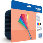 Brother ������ Inkjet LC-223 Black & Tri-Colour (LC-223VP) - (LC223VALBP)