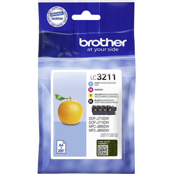 Brother ������ Inkjet LC-3211VP Multipack (LC-3211VP) - (LC3211VALBP)