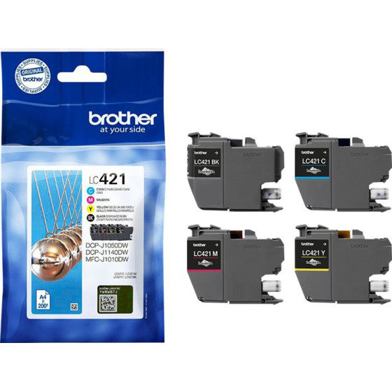 Brother ������ Inkjet LC421VA Multipack(LC421VAL) - (LC421VALBP)