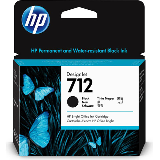 HP ������ Inkjet No.712 Black - (3ED71A)