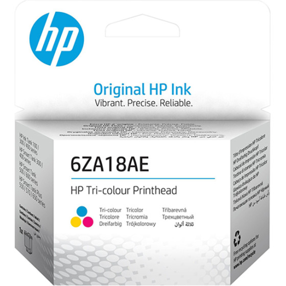 HP Tri-Color Printhead ������ �������� Inkjet Cyan/Magenta/Yellow - (6ZA18AE)