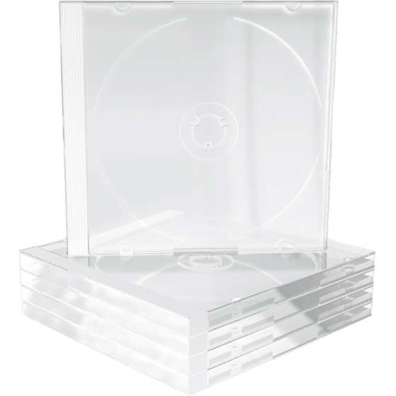 MediaRange Cd Jewelcase For 1 Disc 10.4mm Transparent Tray - (BOX24)