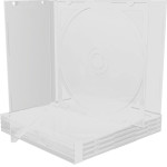 MediaRange Cd Jewelcase For 2 Discs 10.4mm Transparent Tray - (BOX23-T)
