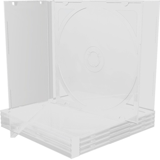 MediaRange Cd Jewelcase For 2 Discs 10.4mm Transparent Tray - (BOX23-T)