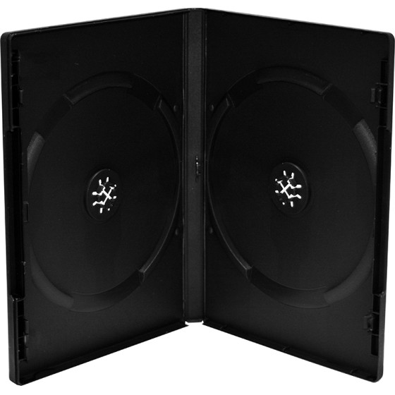 MediaRange Dvd Case For 2 Discs 14mm Machine Packing Grade Black - (BOX12-M)