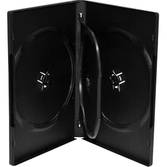 MediaRange Dvd Case For 3 Discs 14mm Black - (BOX15)