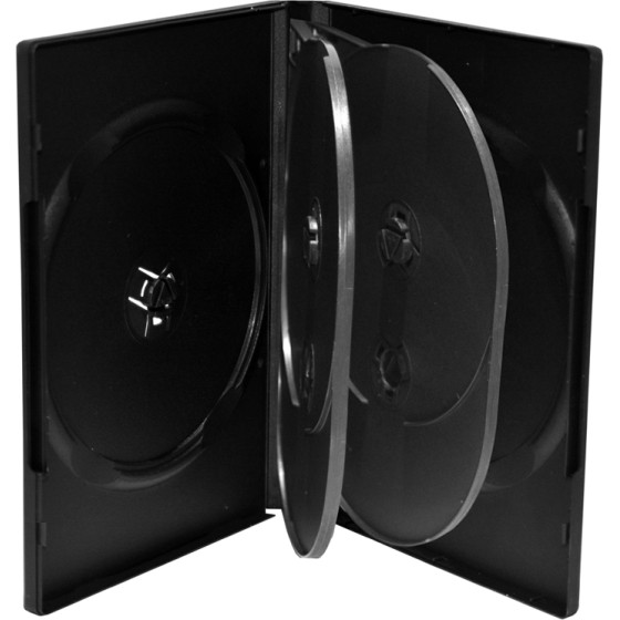 MediaRange Dvd Case For 6 Discs 22mm Black - (BOX16)