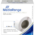 MediaRange �������� ������� ������ (Dymo 99010/S0722370) 28x89mm. 130 Pcs (����� �������� �� ����� �����) - (MRDY99010)