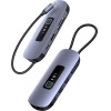 Usams Docking Station US-SJ643, 8 �����, USB-C, 4K, 100W PD, LAN, ���� - (SJ643HUB01)