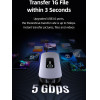 Usams Docking Station US-SJ643, 8 �����, USB-C, 4K, 100W PD, LAN, ���� - (SJ643HUB01)
