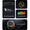 Usams ��������� ����������� US-CC167 �� �������, USB/USB-C, 60W, ������ - (CC167CC01)