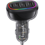 Usams ��������� ����������� US-CC170, 3x Usb & 1x USB-C, 48W, PD, ������ - (CC170CC01)