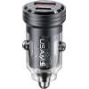 Usams ��������� ����������� US-CC175, Usb & USB-C, 45W, Qc & PD, ������ - (CC175CC01)