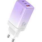 Usams ��������� ������ US-CC180, Usb & 2x USB-C, 65W PD, GaN, ��� - (CC180TC03)