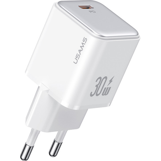 Usams ��������� ������ US-CC186, USB-C ���� ������, 30W PD, ������ - (CC186TC02)