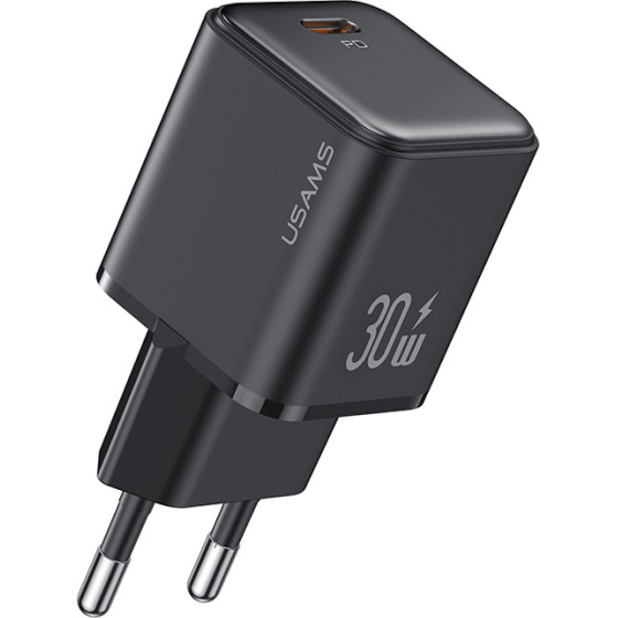 Usams ��������� ������ US-CC186, USB-C ���� ������, 30W PD, ������ - (CC186TC01)