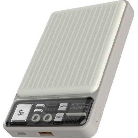 ��������� ��������� ������� Devia S28 Magnetic 22.5W 10000mAh Extreme Speed Ivory