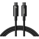 Baseus Tungsten Gold USB 2.0 Cable USB-C male - USB-C 240W Black 2m - (CAWJ040101)